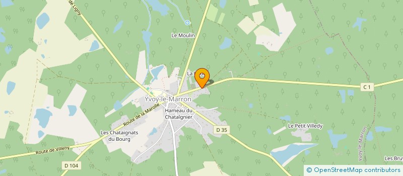 localisation de l'entreprise SCI DES CHATAIGNIERS DE MB  YVOY-LE-MARRON