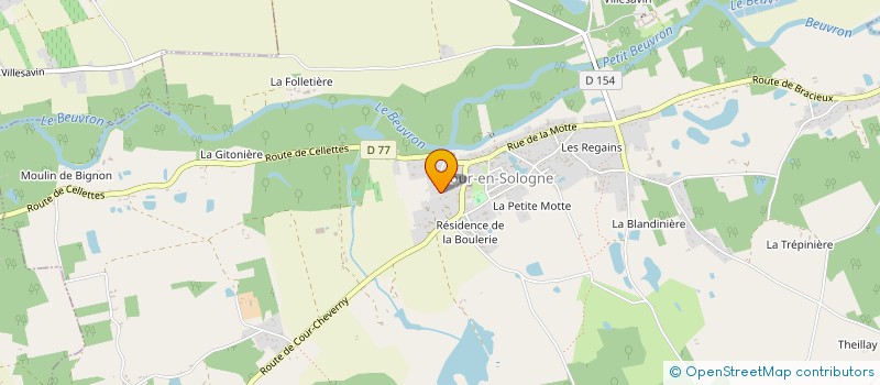 localisation de l'entreprise SCI DES CHATEAUX DU VAL DE LOIRE  TOUR-EN-SOLOGNE