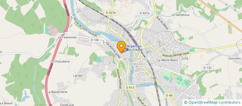 localisation de l'entreprise SCI DES CHATONS à ARGENTON-SUR-CREUSE
