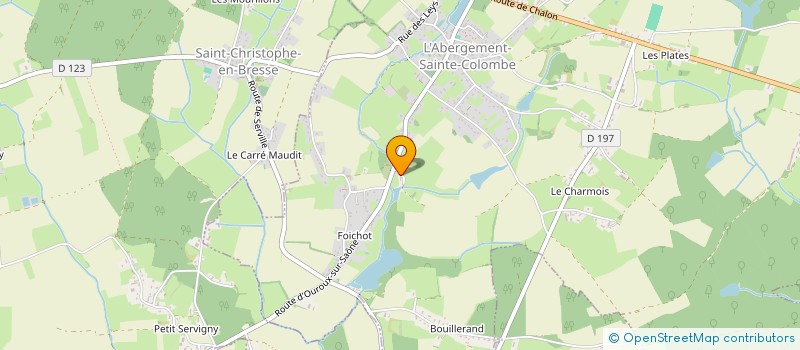 localisation de l'entreprise SCI DES CHAUCHIS  L'ABERGEMENT-SAINTE-COLOMBE
