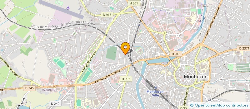 localisation de l'entreprise SCI DES CHAUFOURNIERS à MONTLUCON