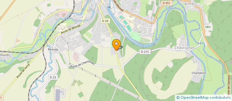 localisation de l'entreprise SCI DES CHAUMES à CLAMECY