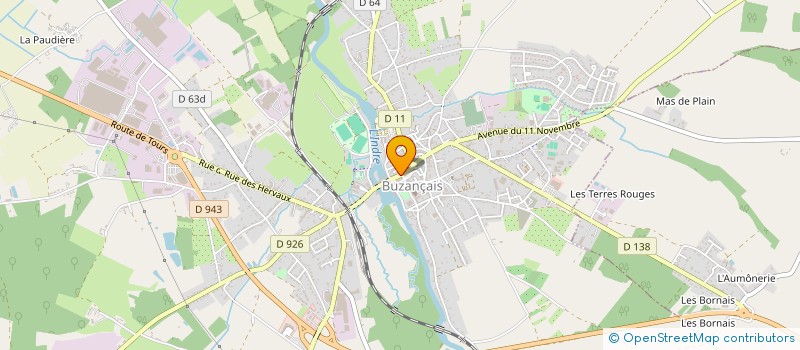 localisation de l'entreprise SCI DES CHAUMES à BUZANCAIS