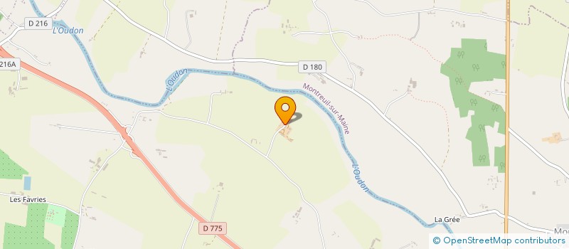 localisation de l'entreprise SCI DES CHAUSSEES  LE LION D'ANGERS