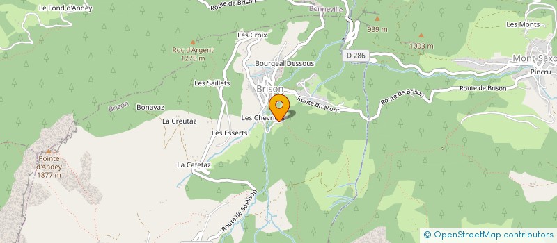 localisation de l'entreprise SCI DES CHAVANNES  BRIZON