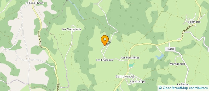 localisation de l'entreprise SCI DES CHAZEAUX à SAINT-ANGEL