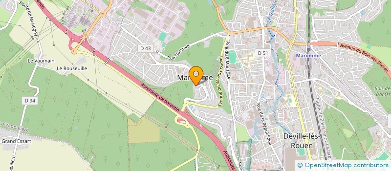 localisation de l'entreprise SCI DES CHEMINS NOIRS  MAROMME