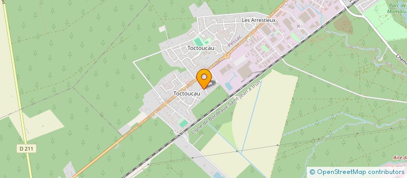 localisation de l'entreprise SCI DES CHENES  CESTAS