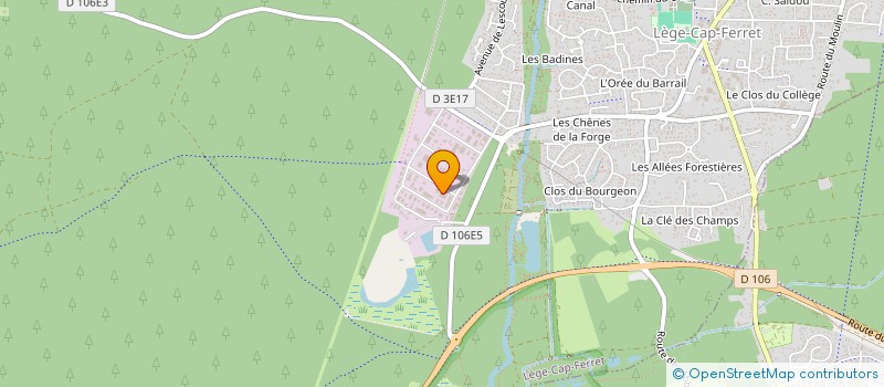 localisation de l'entreprise SCI DES CHENES à LEGE-CAP-FERRET