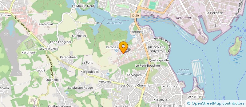 localisation de l'entreprise SCI DES CHENES  LARMOR-PLAGE