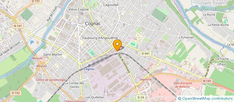 localisation de l'entreprise SCI DES CHENES à COGNAC