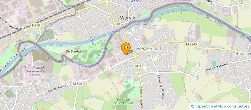 localisation de l'entreprise SCI DES CHENES  WERVICQ-SUD