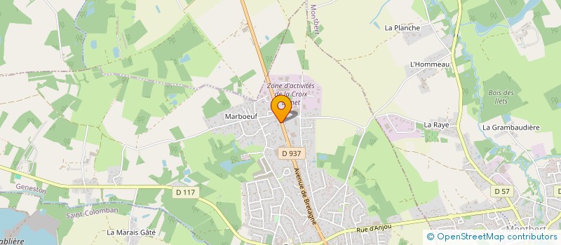 localisation de l'entreprise SCI DES CHENES  GENESTON