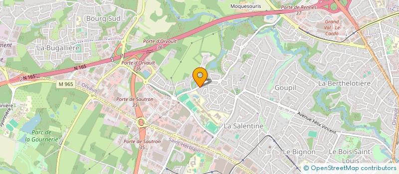 localisation de l'entreprise SCI DES CHENES à ORVAULT