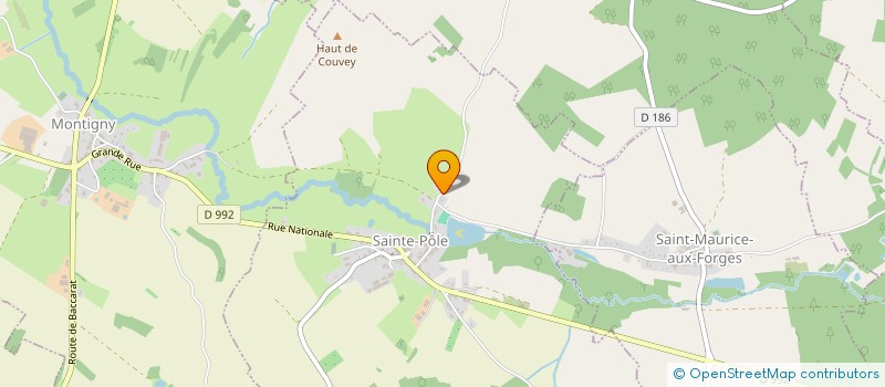 localisation de l'entreprise SCI DES CHENES  SAINTE-POLE