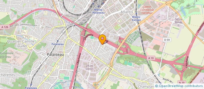 localisation de l'entreprise SCI DES CHENES  PALAISEAU