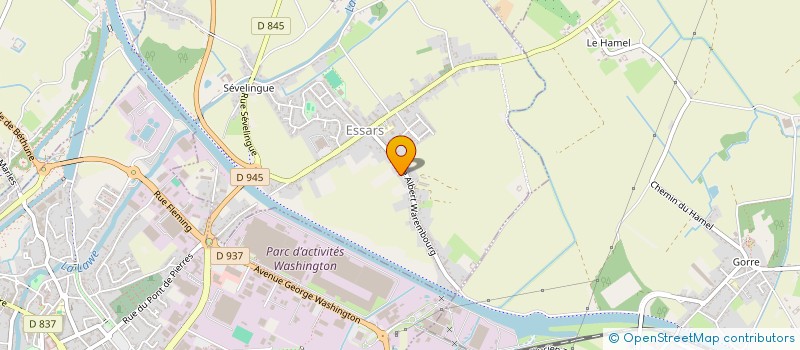 localisation de l'entreprise SCI DES CHENES  ESSARS