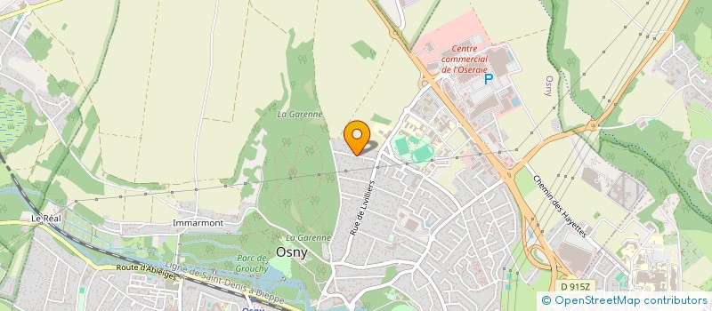 localisation de l'entreprise SCI DES CHENES  OSNY