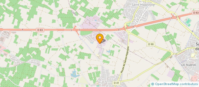 localisation de l'entreprise SCI DES CHENES  CLAIRA