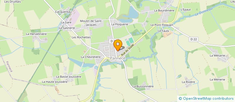 localisation de l'entreprise SCI DES CHENES  PANNECE