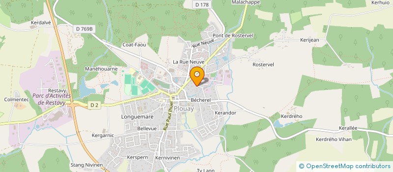 localisation de l'entreprise SCI DES CHENES  PLOUAY