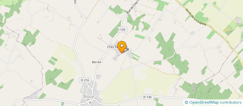 localisation de l'entreprise SCI DES CHENES  RIOUX