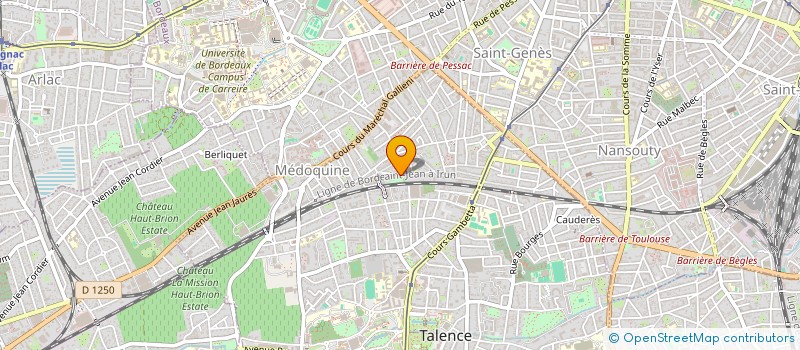 localisation de l'entreprise SCI DES CHENES  TALENCE