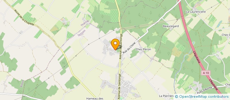 localisation de l'entreprise SCI DES CHENES  TESSON