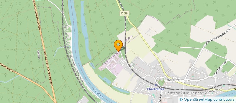 localisation de l'entreprise SCI DES CHENES  CHARTRETTES