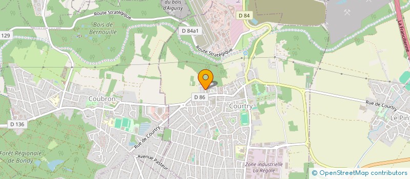localisation de l'entreprise SCI DES CHENES  COURTRY