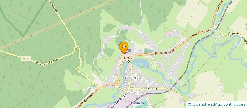 localisation de l'entreprise SCI DES CHENES  PREMERY