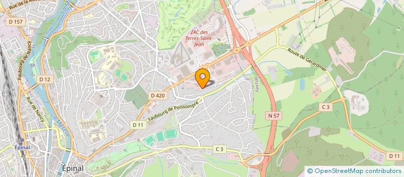 localisation de l'entreprise SCI DES CHENES DORES à EPINAL