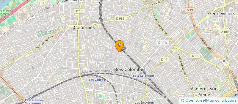localisation de l'entreprise SCI DES CHENES ET DES PALMIERS à BOIS-COLOMBES