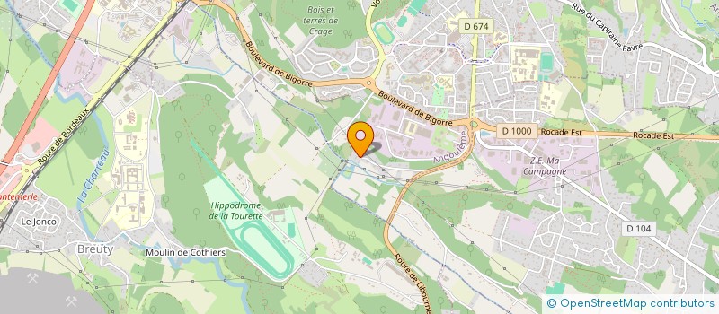 localisation de l'entreprise SCI DES CHENES VERTS à ANGOULEME