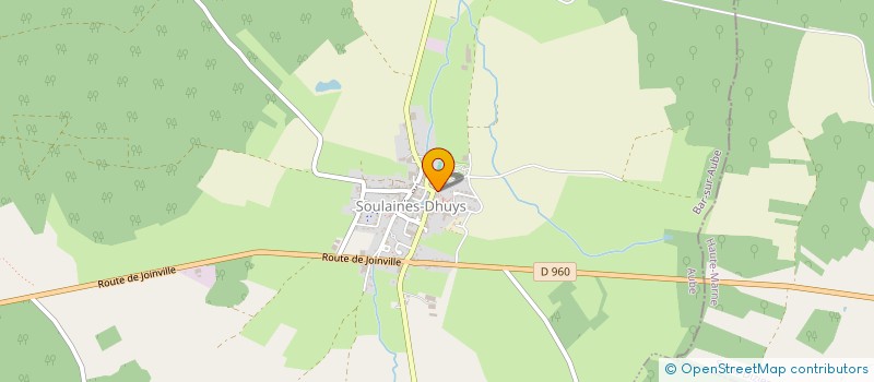 localisation de l'entreprise SCI DES CHENEVIERES  SOULAINES-DHUYS