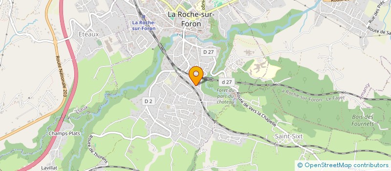 localisation de l'entreprise SCI DES CHERES  LA ROCHE-SUR-FORON