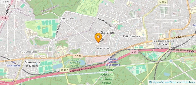 localisation de l'entreprise SCI DES CHESNEAUX à GARCHES