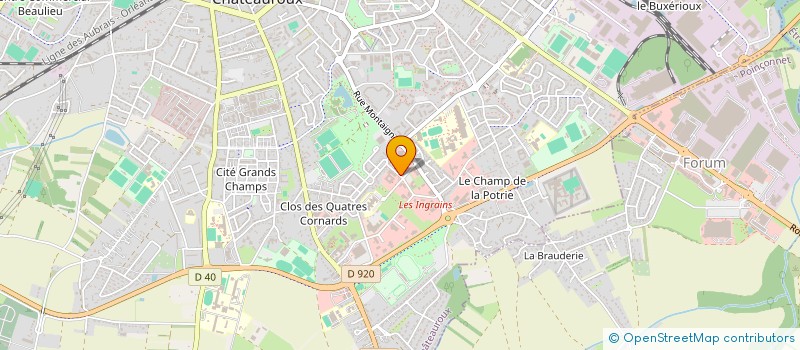 localisation de l'entreprise SCI DES CHEVALIERS 2000 à CHATEAUROUX