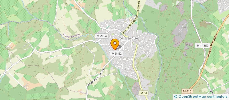 localisation de l'entreprise SCI DES CHEVALIERS  SUSSARGUES