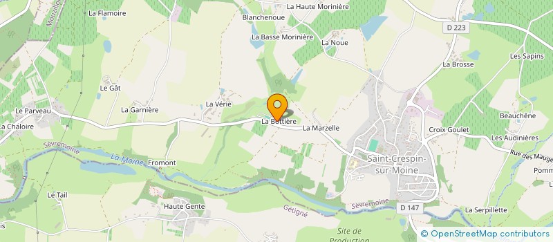 localisation de l'entreprise SCI DES CHEVAUX ET DES VIGNES à SEVREMOINE