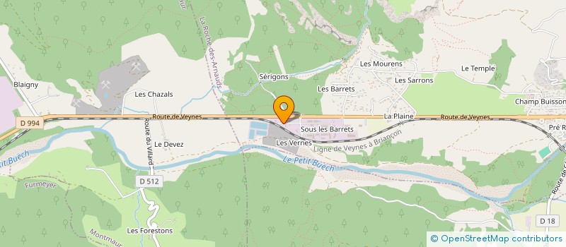 localisation de l'entreprise SCI DES CHEVENNES  LA ROCHE-DES-ARNAUDS