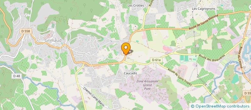 localisation de l'entreprise SCI DES CHEVREFEUILLES à GRIMAUD