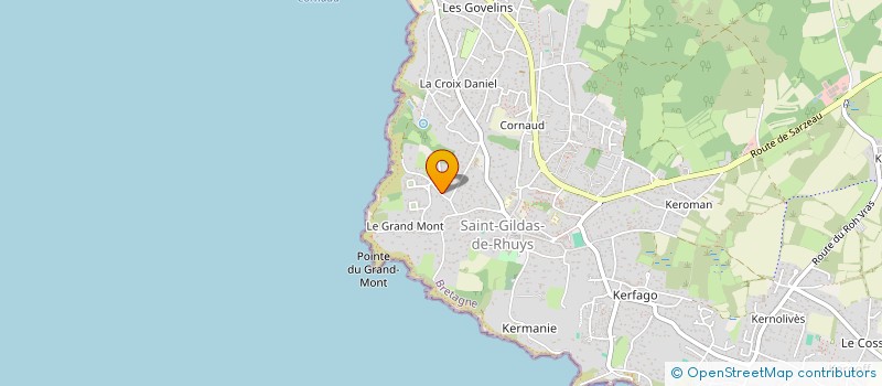 localisation de l'entreprise SCI DES CHEVREFEUILLES  SAINT-GILDAS-DE-RHUYS