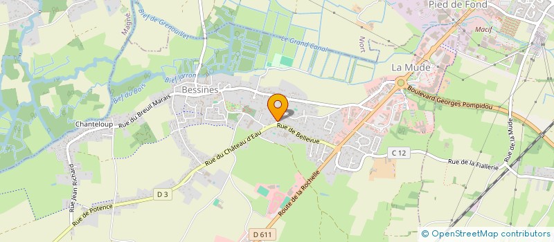 localisation de l'entreprise SCI DES CHEVREUILS  BESSINES