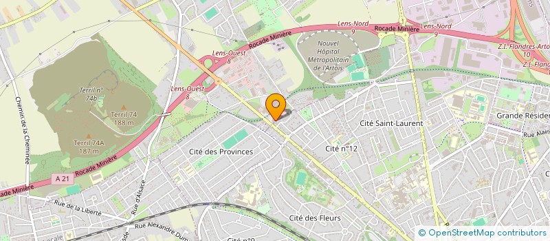 localisation de l'entreprise SCI DES CHEVRONS LENSOIS  LOOS-EN-GOHELLE