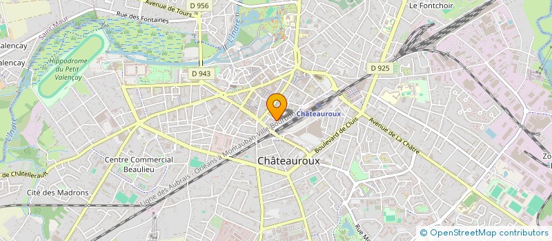 localisation de l'entreprise SCI DES CHIFFRES ET DES LETTRES à CHATEAUROUX