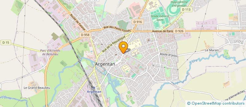 localisation de l'entreprise SCI DES CHIROS à ARGENTAN