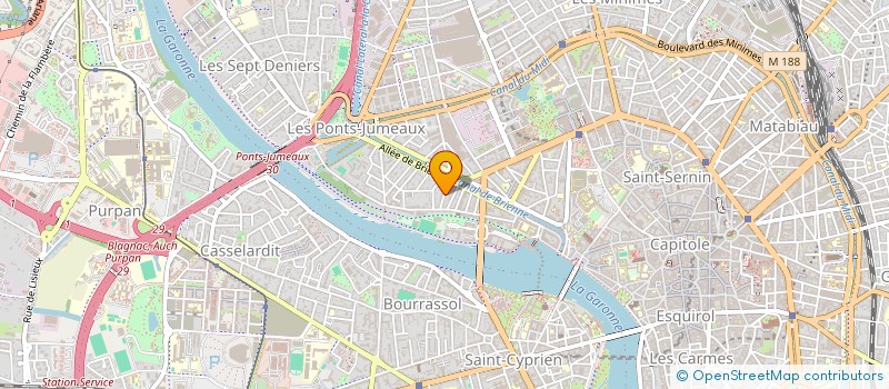 localisation de l'entreprise SCI DES CHIRURGIENS ORTHOPEDISTES DE LA CROIX DU SUD à TOULOUSE