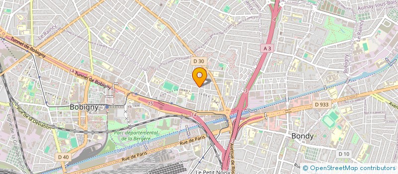 localisation de l'entreprise SCI DES CHOUCAS  BOBIGNY