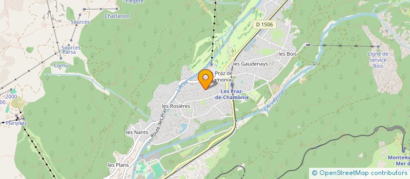 localisation de l'entreprise SCI DES CHOUCAS DES PRAZ à CHAMONIX-MONT-BLANC